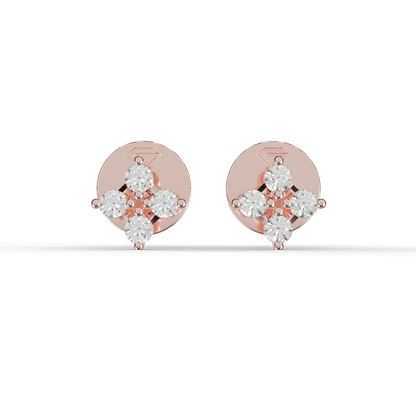 Guru Jewel's Warm Glow Four-Stone Blossom Earrings for Her