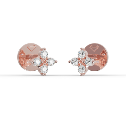 Guru Jewel's Warm Glow Four-Stone Blossom Earrings for Her