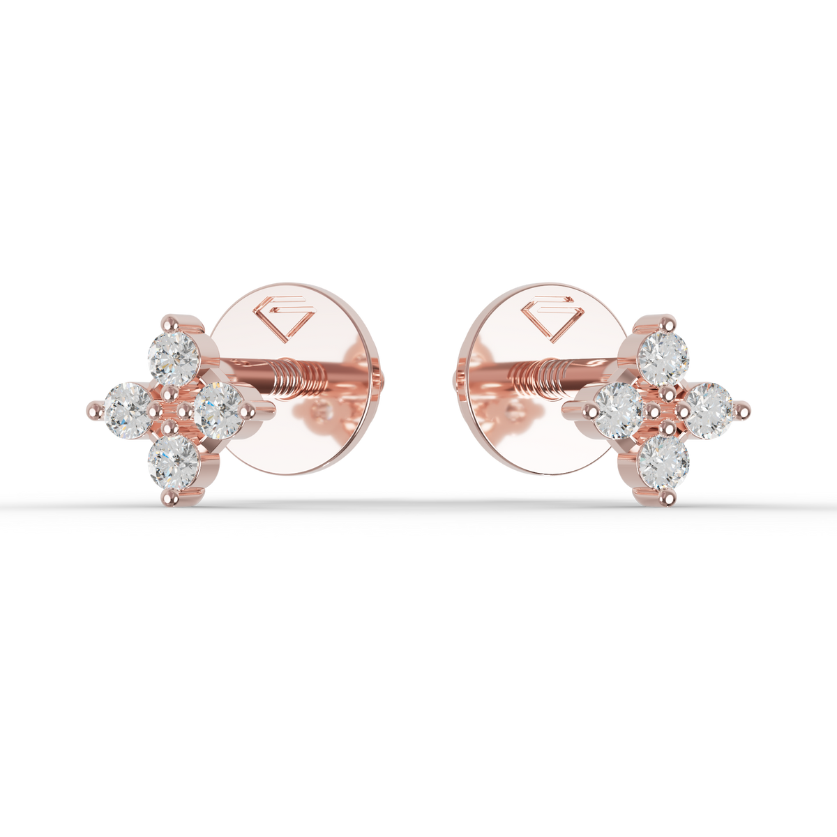 Guru Jewel's Warm Glow Four-Stone Blossom Earrings for Her
