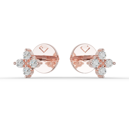 Guru Jewel's Warm Glow Four-Stone Blossom Earrings for Her