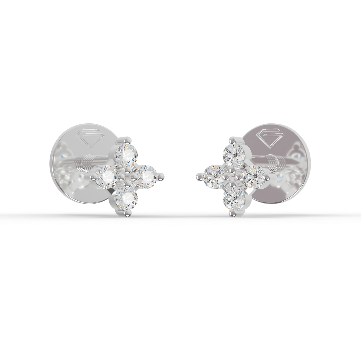 Guru Jewel's Warm Glow Four-Stone Blossom Earrings for Her