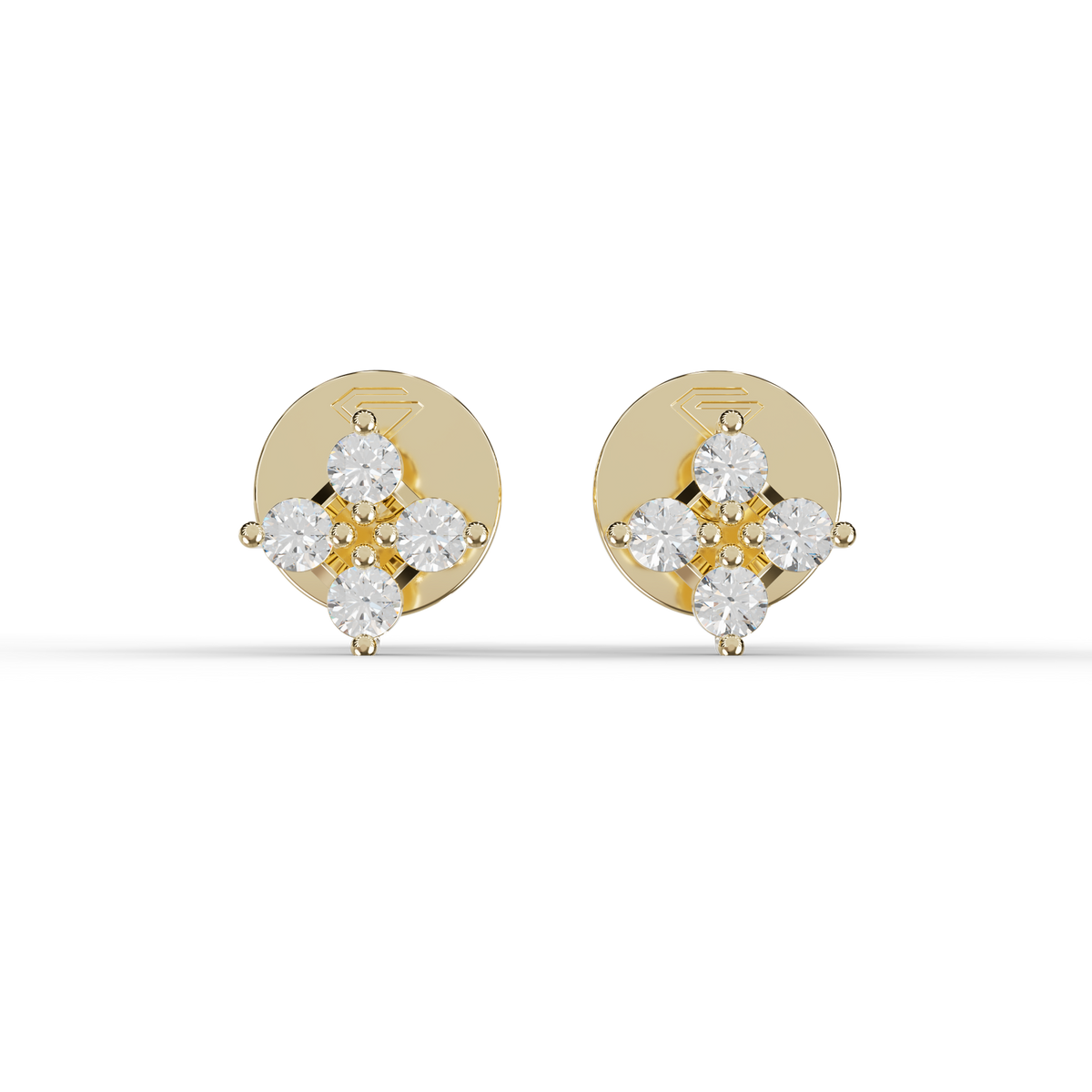 Guru Jewel's Warm Glow Four-Stone Blossom Earrings for Her