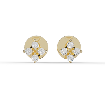 Guru Jewel's Warm Glow Four-Stone Blossom Earrings for Her