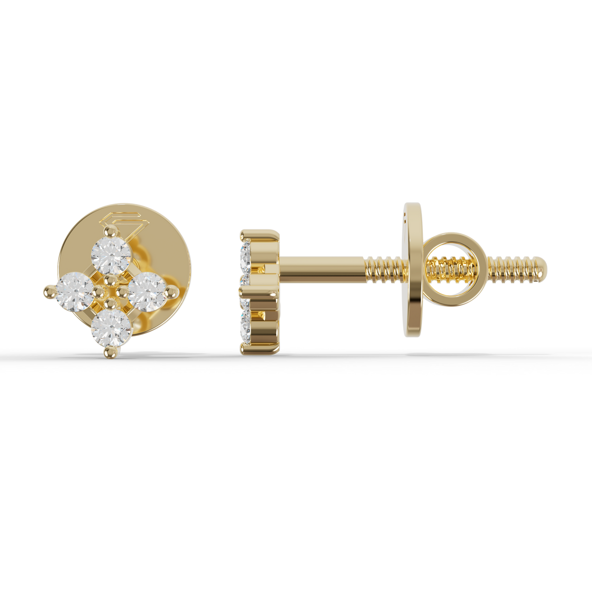 Guru Jewel's Warm Glow Four-Stone Blossom Earrings for Her