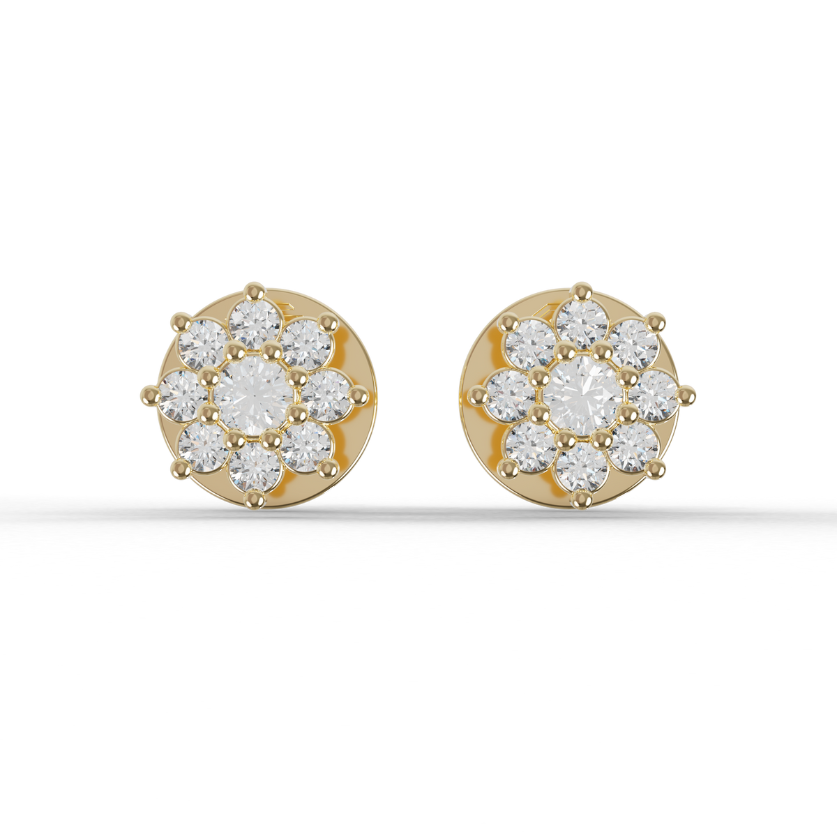 Guru Jewel's Sunshine Daisy Vermeil Earrings for Her