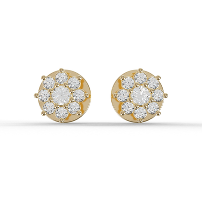 Guru Jewel's Sunshine Daisy Vermeil Earrings for Her