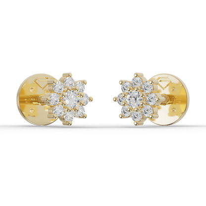 Guru Jewel's Sunshine Daisy Vermeil Earrings for Her