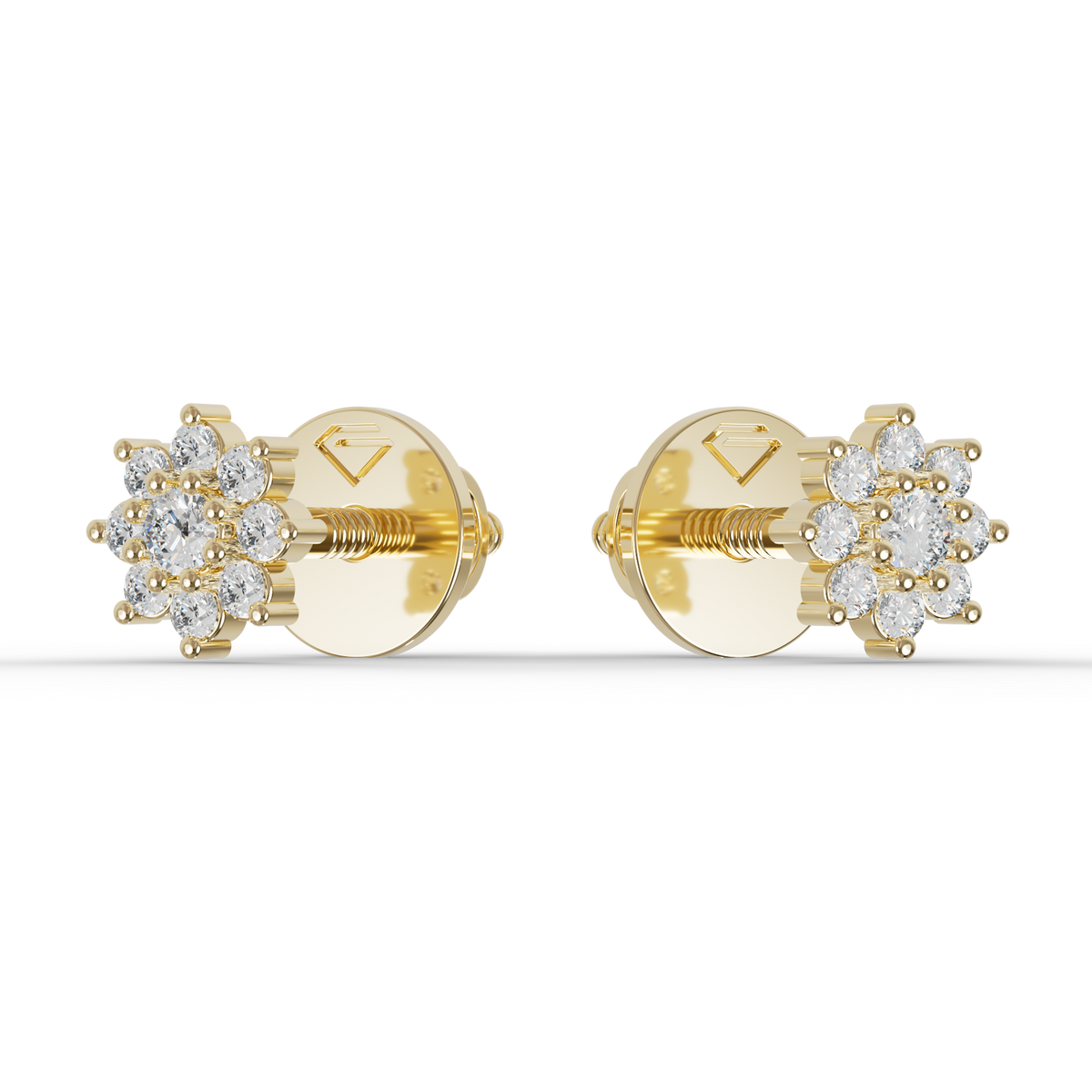 Guru Jewel's Sunshine Daisy Vermeil Earrings for Her