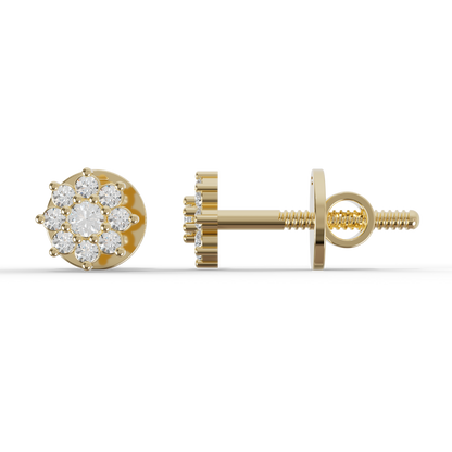Guru Jewel's Sunshine Daisy Vermeil Earrings for Her