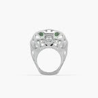 Guru Jewel's Fascinating Panther Style Silver Ring For Him