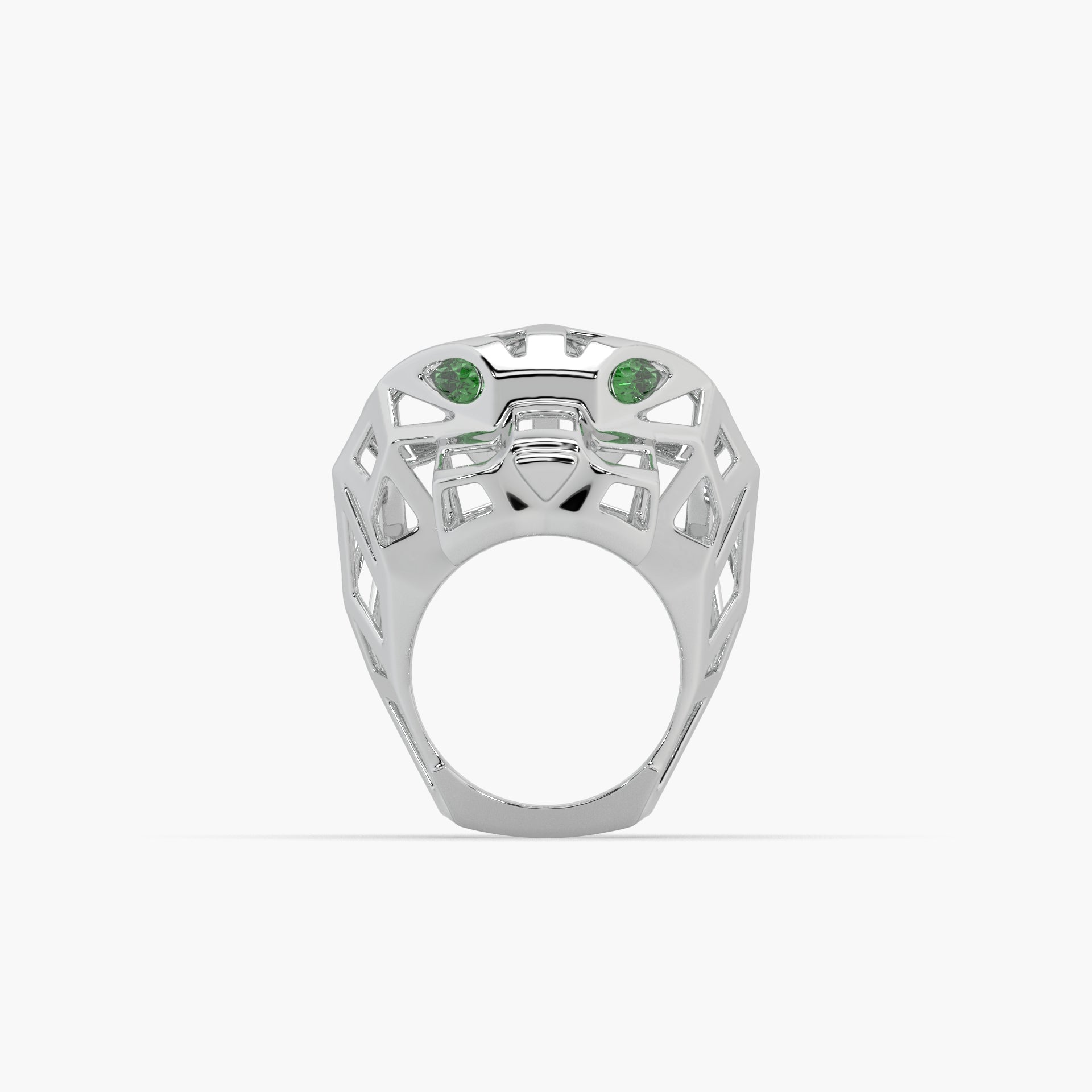 Guru Jewel's Fascinating Panther Style Silver Ring For Him