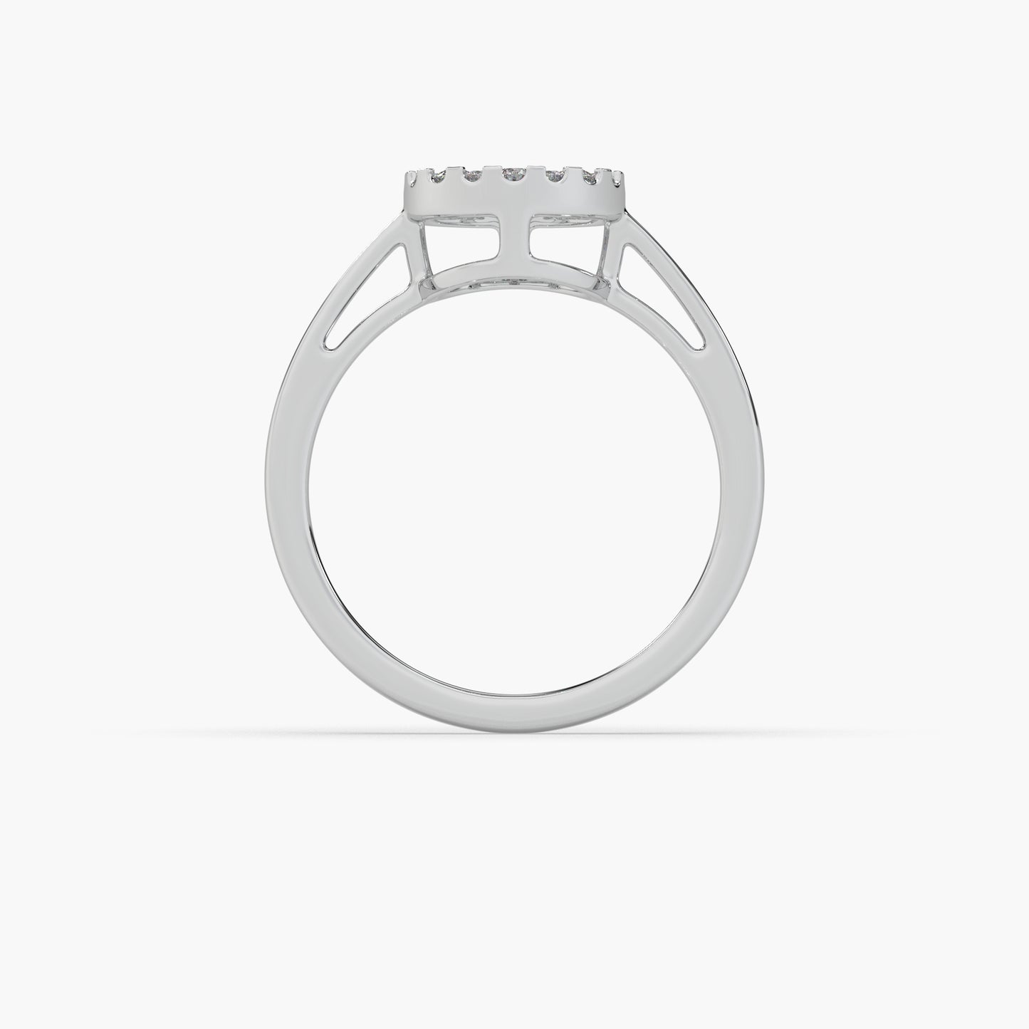 Guru Jewel's Diamond Studded Exclusive Silver Ring For Her