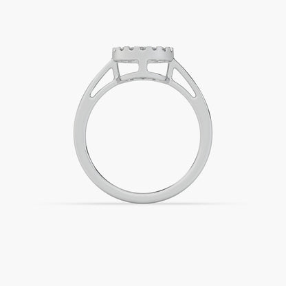 Guru Jewel's Diamond Studded Exclusive Silver Ring For Her