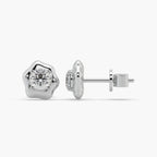 Guru Jewel's Round Solitaire Studded Fancy Shape Earrings For Her