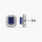 Guru Jewel's Emerald And Round Studded Earrings For Her
