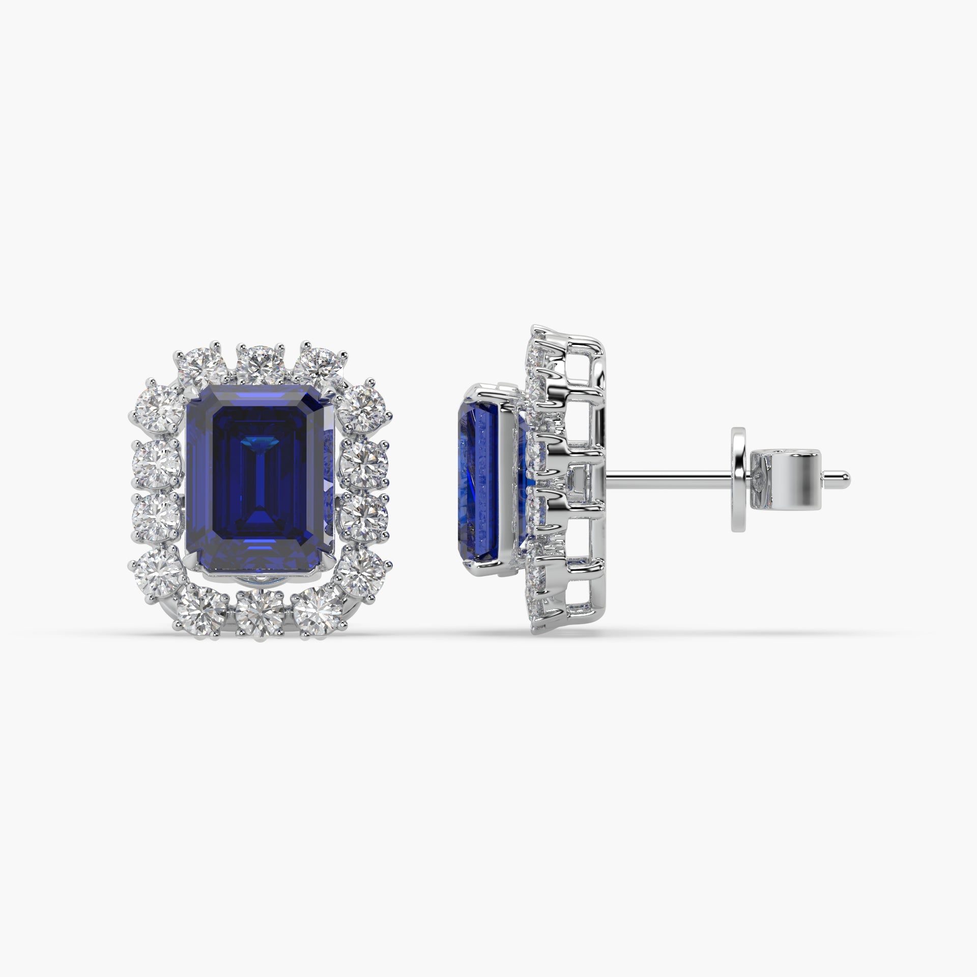 Guru Jewel's Emerald And Round Studded Earrings For Her