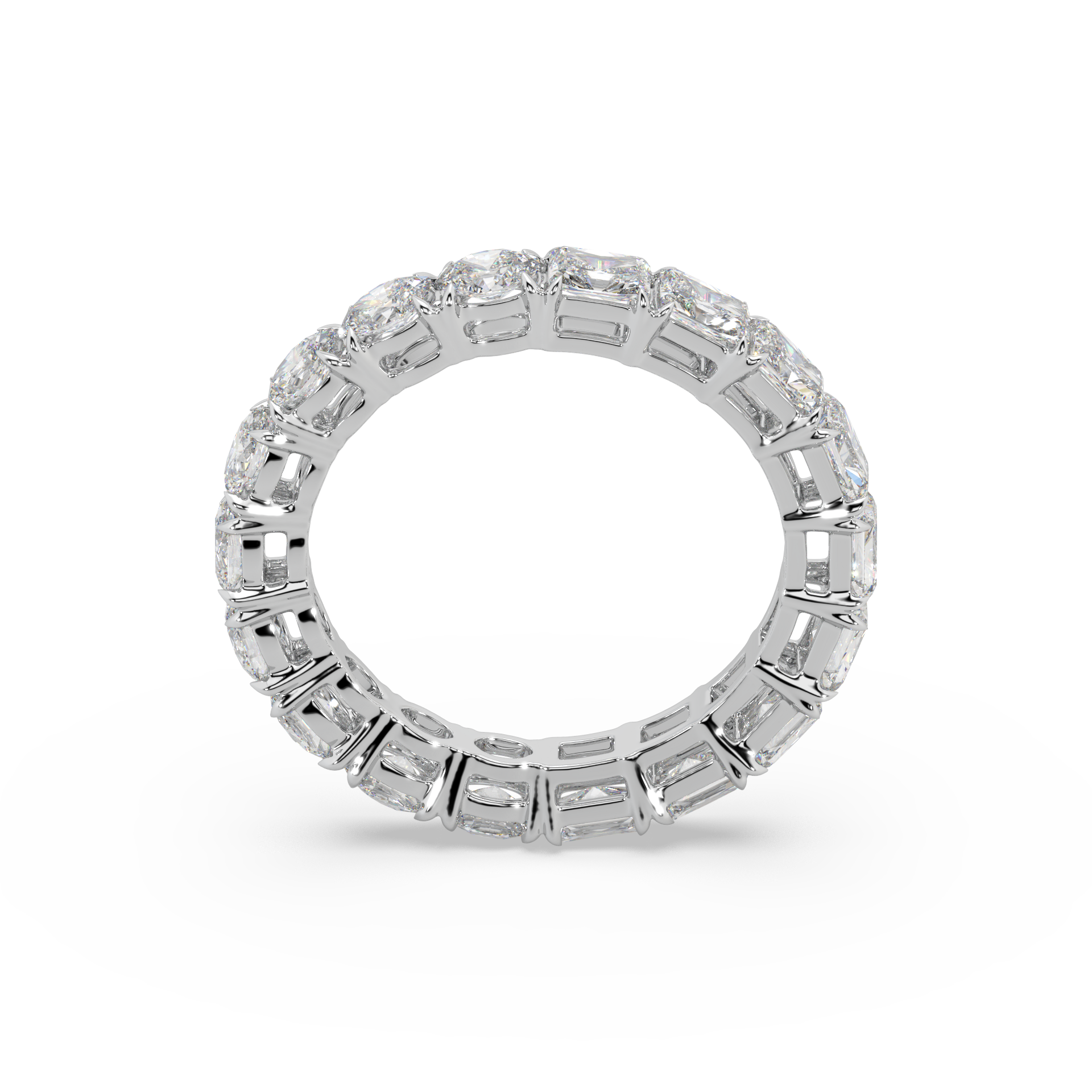 Exclusive Eternity Band 925 Silver And Diamond Studded Ladies Ring For Her