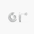 Guru Jewel's Captivating Diamond Studded Panther Pattern Earrings For Her
