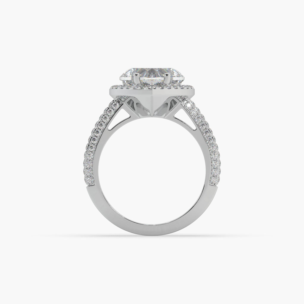 Guru Jewel's Fancy Heart And Round Diamond Studded Heart Shaped Fabulous Ring For Her