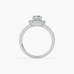 Guru Jewel's Round Solitaire Studded Silver Ring For Her