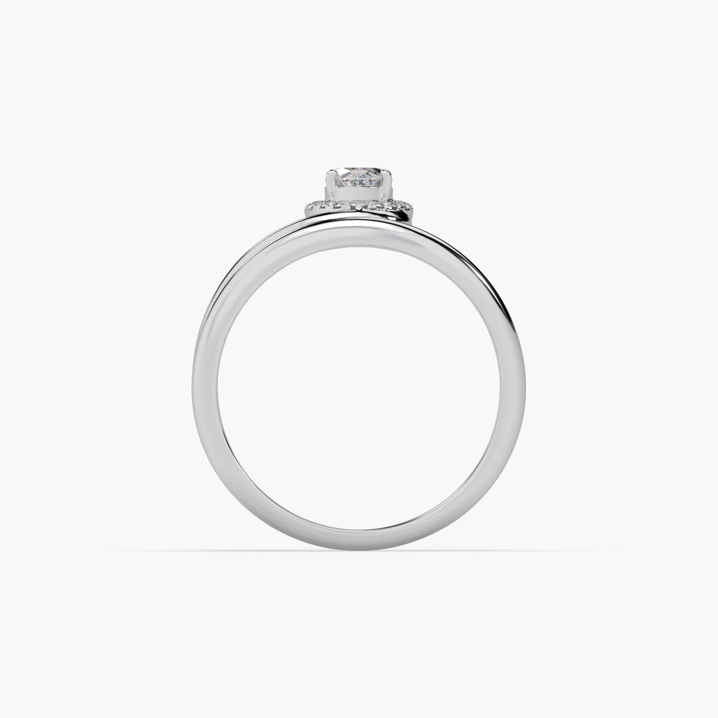 Guru Jewel's Exclusive Fancy Marquise And Round Diamond Studded Silver Ring For Her