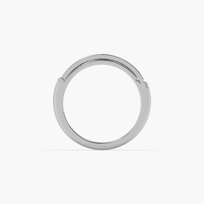 Guru Jewel's Round Diamond Studded " I LOVE YOU " Silver Ring For Her