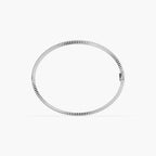 Guru Jewel's Round Diamond Studded Exclusive Silver Bracelet For Her