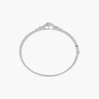 Guru Jewel's Round And Baguette Studded Attractive Silver Bracelet For Her