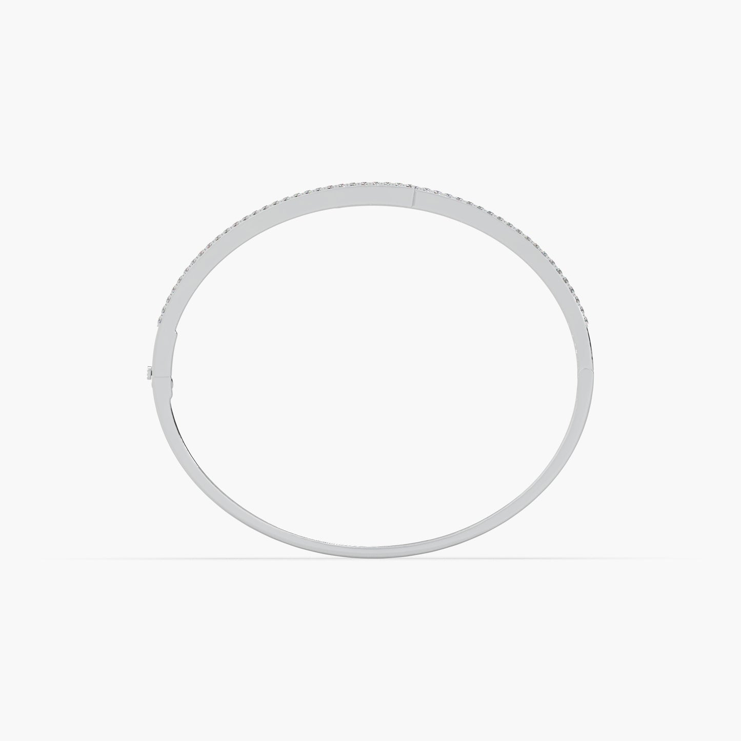 Guru Jewel's Round And Baguette Diamond Studded Fascinating Silver Bracelet For Her