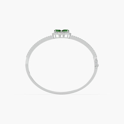 Guru Jewel's Round And Pear Fancy Diamond Studded Bracelet For Her