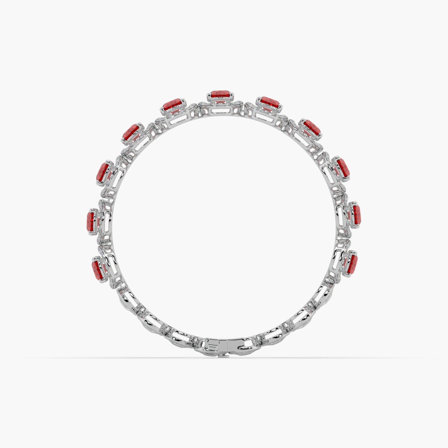 Guru Jewel's Round And Fancy Oval Diamond Studded Beauteous Bracelet For Her