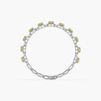 Guru Jewel's Round And Fancy Emerald Diamond Studded Attractive Bracelet For Her