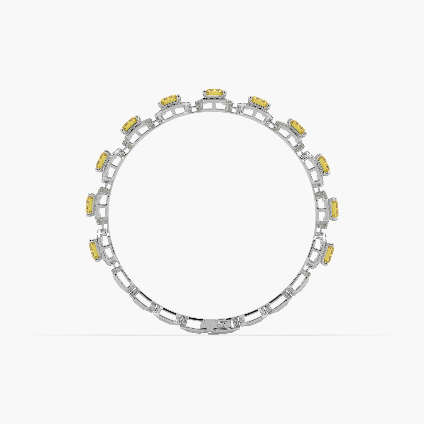 Guru Jewel's Round And Fancy Emerald Diamond Studded Attractive Bracelet For Her