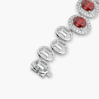 Guru Jewel's Round And Fancy Oval Diamond Studded Beauteous Bracelet For Her