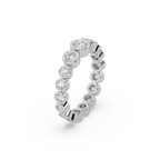 Beauteous Attractive 925 Silver And Round Diamond Studded Ladies Ring For Her