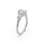 Fabulous 925 Silver Fancy Cut Fancy Diamond Studded Trending Ladies Ring For Her