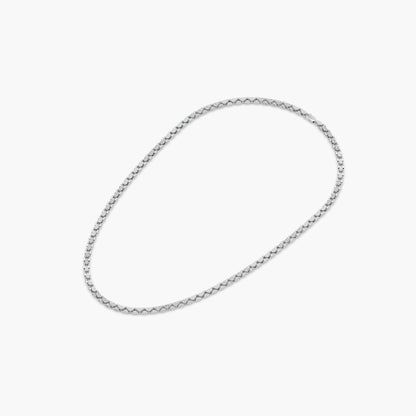 Guru Jewel's Exclusive Round Diamond Studded Silver String For Him