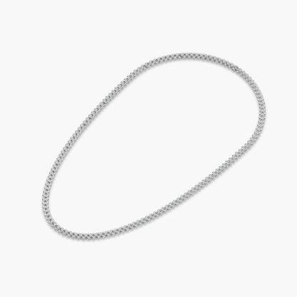 Guru Jewel's Astonishing Round Diamond Studded Silver String For Him