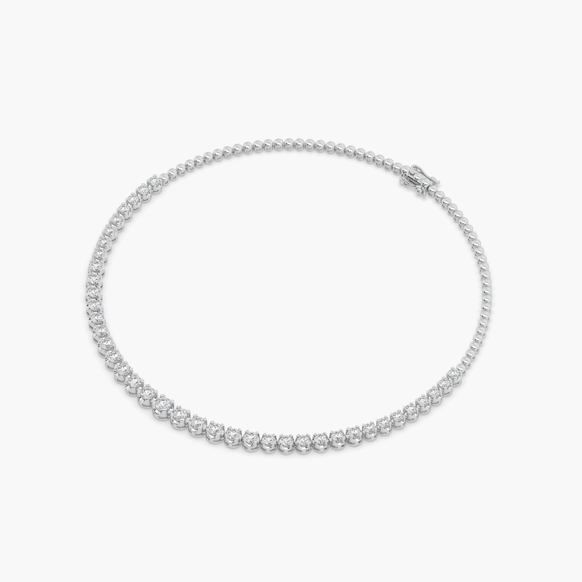 Guru Jewel's Round Solitaire Diamond Studded Silver String Necklace For Her
