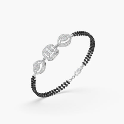 Guru Jewel's Diamond Studded Hand Mangalsutra Bracelet For Her