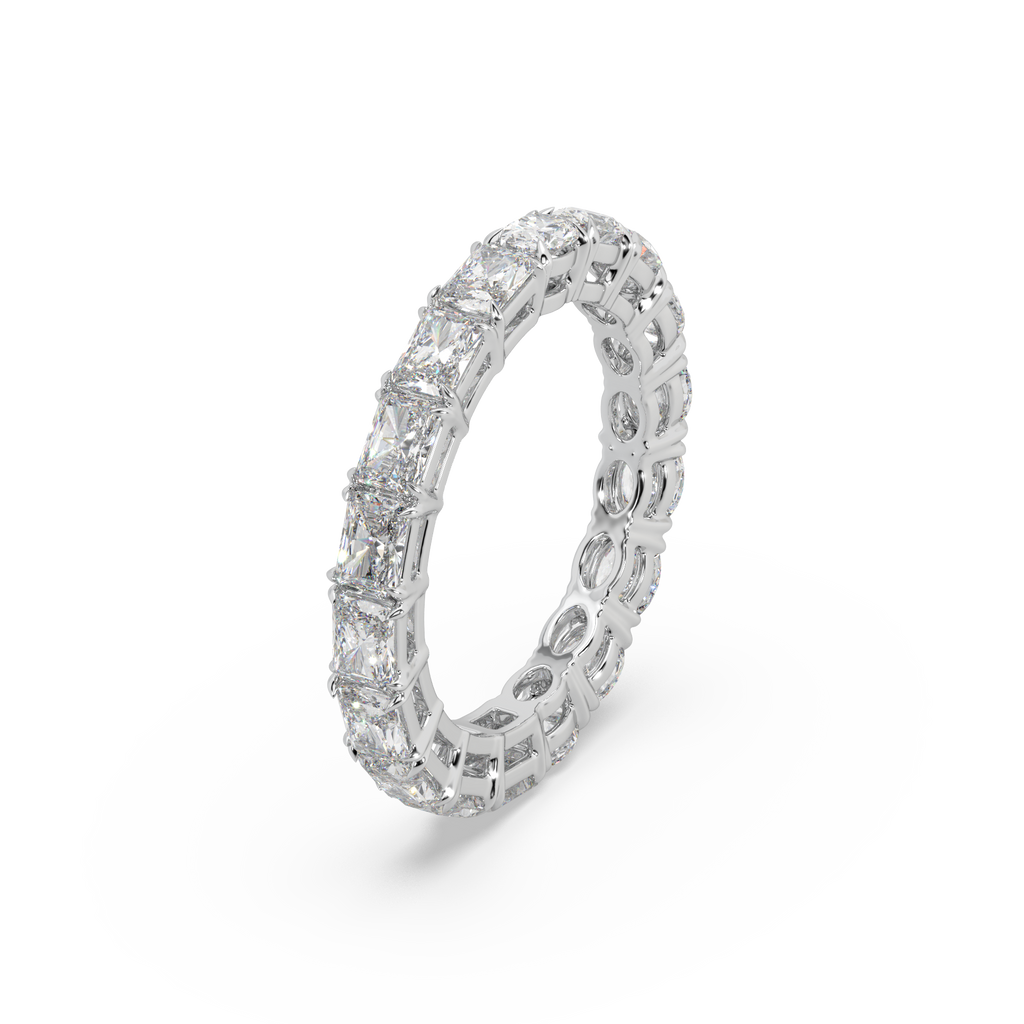 Exclusive Eternity Band 925 Silver And Diamond Studded Ladies Ring For Her