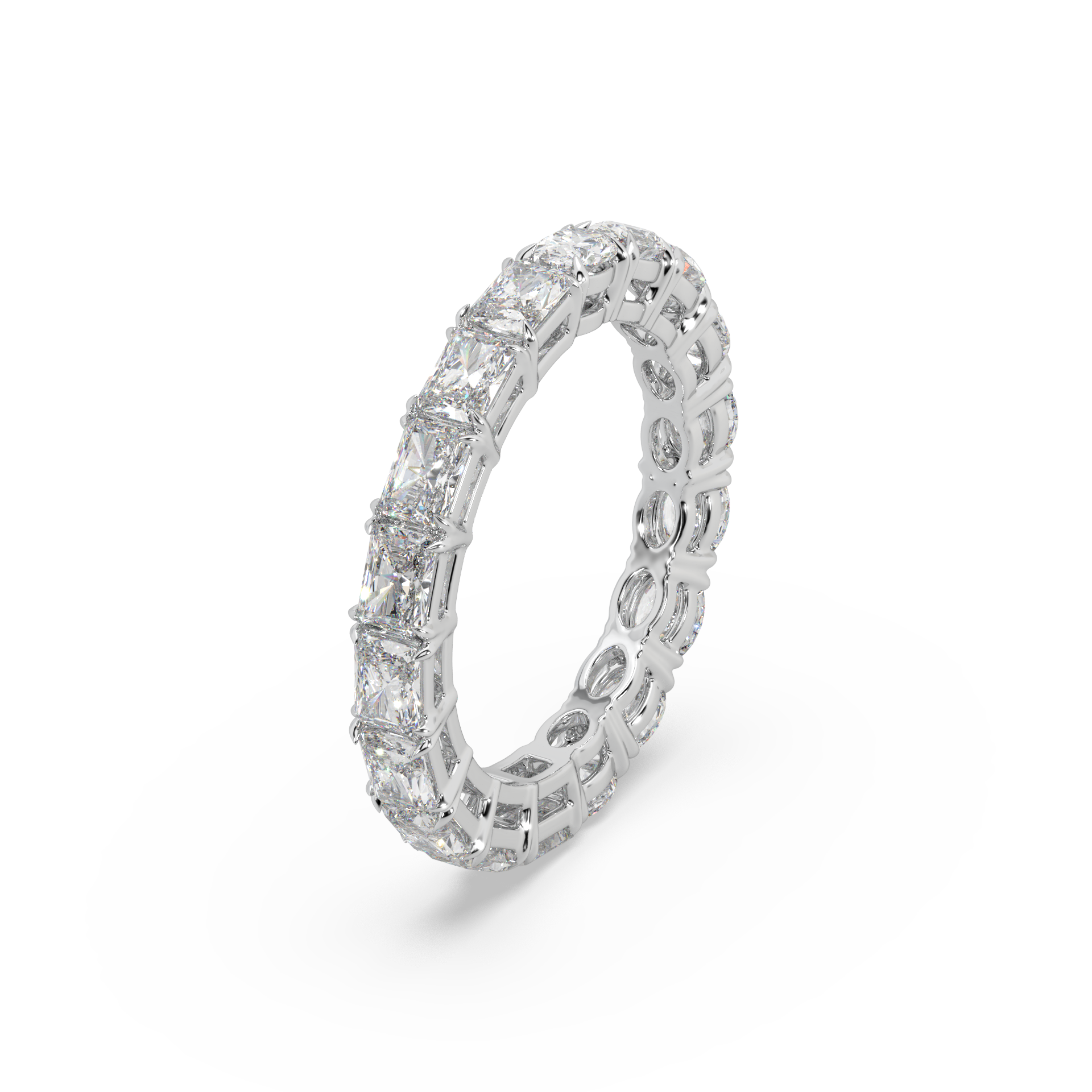 Exclusive Eternity Band 925 Silver And Diamond Studded Ladies Ring For Her