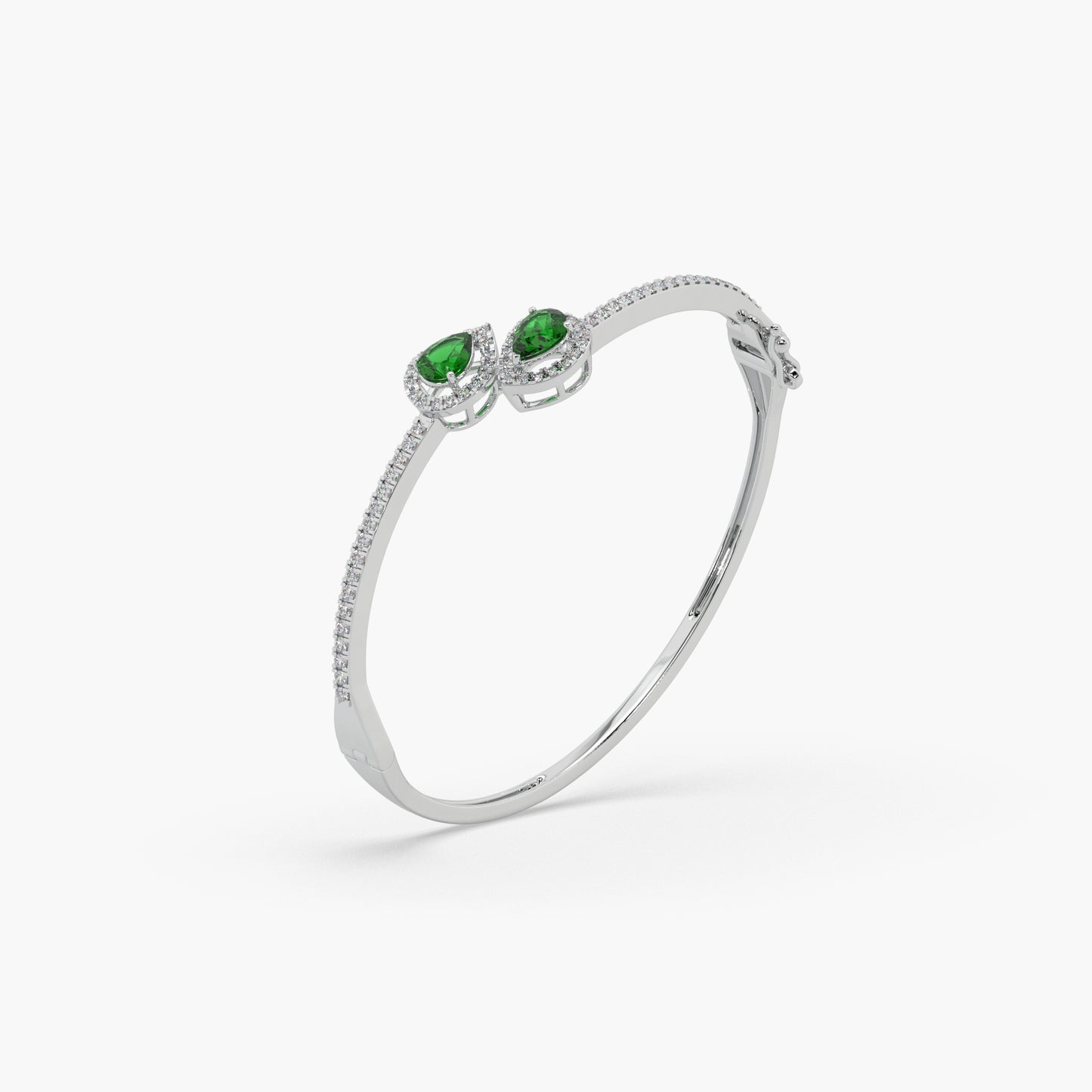 Guru Jewel's Round And Pear Fancy Diamond Studded Bracelet For Her