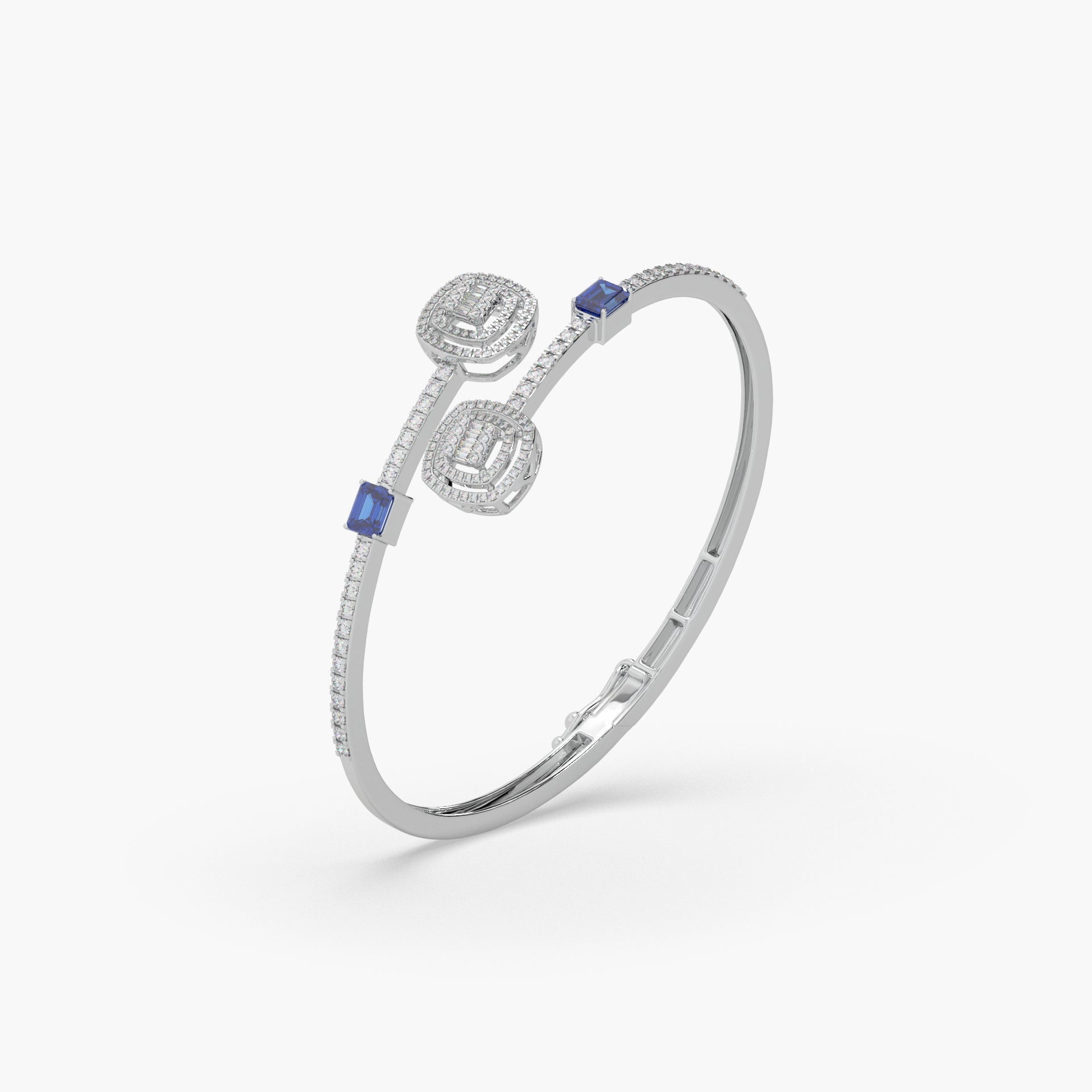 Guru Jewel's Round And Bugget Diamond And Stone Studded Attractive Bracelet For Her