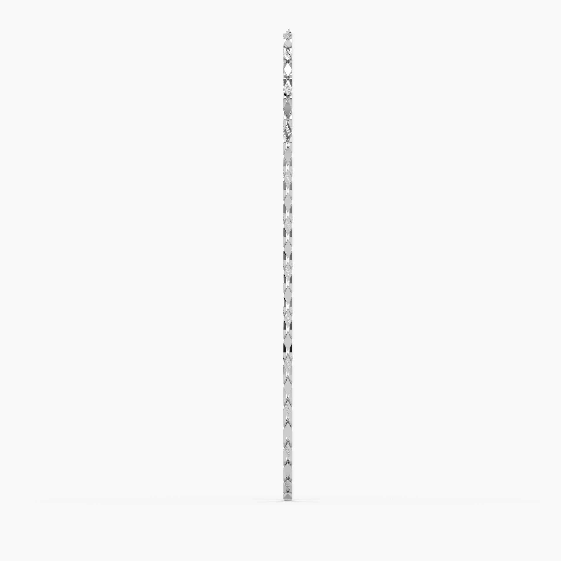 Guru Jewel's Devastating Round Diamond Studded Silver String For Him