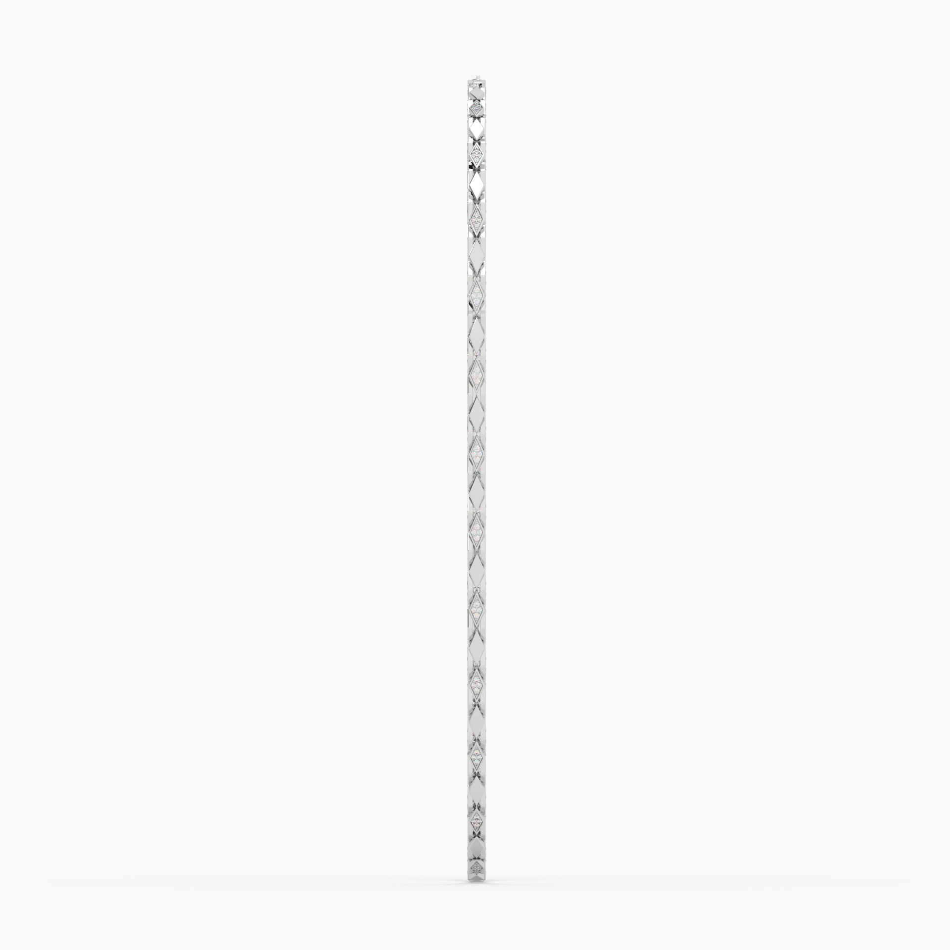 Guru Jewel's Fascinating Round Diamond Studded Silver Chain For Him