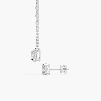 Guru Jewel's Round Solitaire Studded Devastating Silver Pendant Set For Her