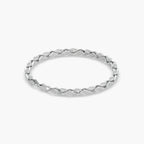 Guru Jewel's Exclusive Round Diamond Studded Tennis Silver Bracelet
