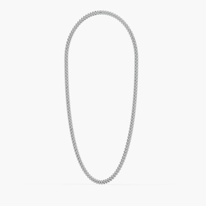 Guru Jewel's Astonishing Round Diamond Studded Silver String For Him