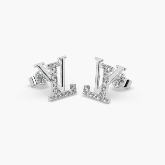 Guru Jewel's Round Diamond Studded Fancy Design Earings For Her